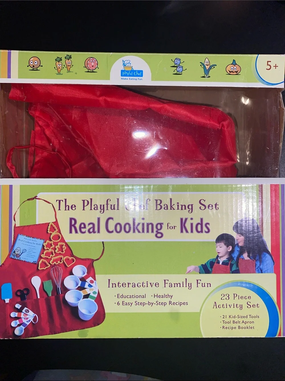 The Playful Chef Baking Set, Real Cooking For Kids, 22 Piece Activity Set